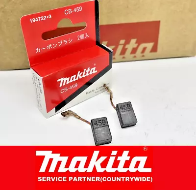 2PcsX Genuine Makita GA4530R GA4030 GA4534 GA5030 GA5034 Carbon Brushes CB459 • £4.96