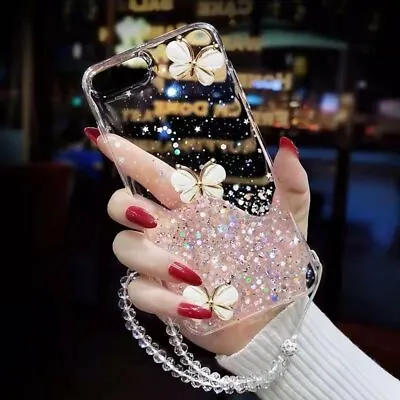F OPPO AX7 A52 A72 FINDX2 NEO Cute Bling Glitter Shockproof Butterfly Soft Cover • $19.78