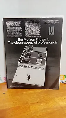 Mu-tron Guitar Effects Original 1979 Vintage Guitar Print Ad 11 X 8.5 979 • $9.95