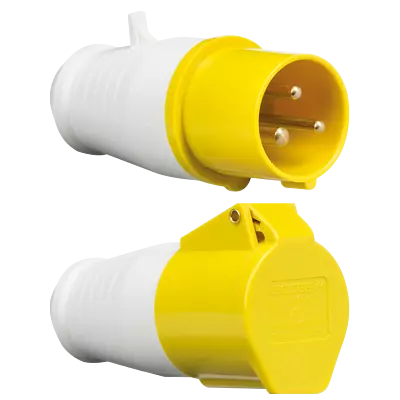 110V 16A 3 Pin 2P+E Industrial Site Construction Plug Connector Yellow • £8.16