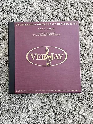 Various Artists/vee Jay - Celebrating 40 Years Of Classic Hits 1953-1993*3cd Box • $39