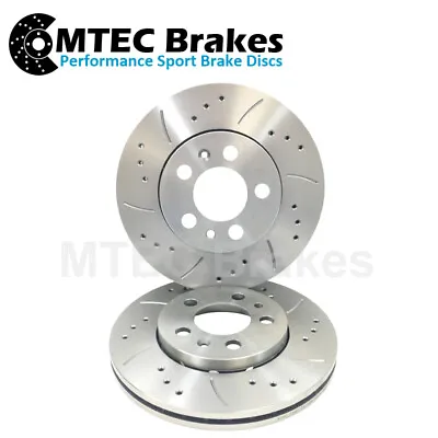 Mitsubishi Colt Cyborg 1.6 16v 4wd  89-91 Front Brake Discs Drilled Grooved • $111.89