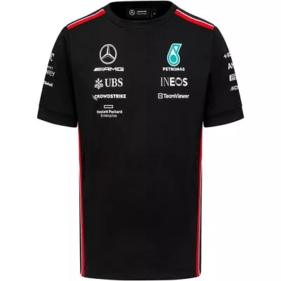 Mercedes AMG Petronas F1 Drivers Team Black Tee 2023 • $69.95