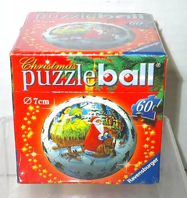 NEW 3D Ravensburger Puzzle Ball Christmas Ornament Snow Globe Santa Sleigh • $14.99
