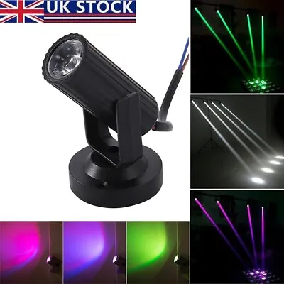 LED Pin Spot Stage Lights Colour Changing Disco DJ Light Up Wedding Party Decor • £6.25
