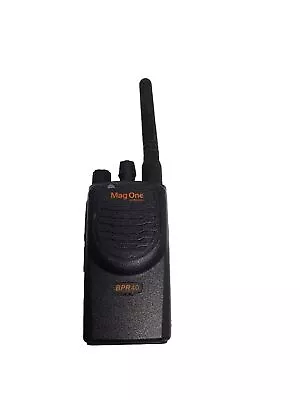 Mag One By Motorola BPR40 Black WalkieTalkie With Charger Base & Cords • $75