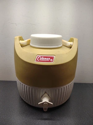 $44.95 • Buy Vintage COLEMAN WATER JUG COOLER 1 GALLON Yellow 1976 RETRO