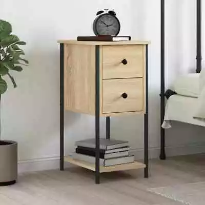 Bedside Table Nightstand Side Cabinet Storage Cabinet Engineered Wood VidaXL • $100.99