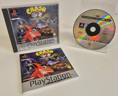 Crash Bandicoot 2 Cortex Strikes Back PS1 W/Manual Platinum Sony PlayStation 1 • £14.99