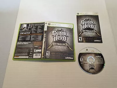 Guitar Hero: Metallica (Microsoft Xbox 360 2009) Complete - CIB - Manual • $39.95