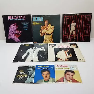 Lot Of 8 Vintage Elvis Presley Vinyl Records • $34