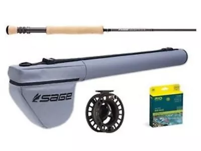 Sage APPROACH 890-4 OUTFIT 4pc 8WT 9'0  W/2280 Reel COMPLETE SET Rod/reel Case • $499.98