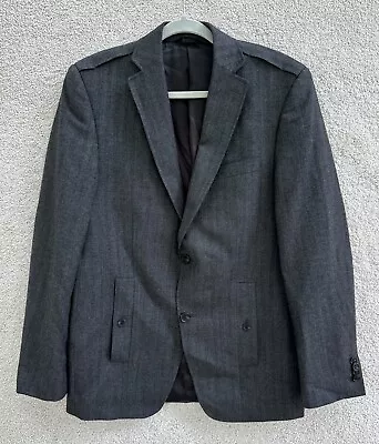 Marc Anthony Jacket Blazer Men's 38R Wool Charcoal Black Gray • $39.99