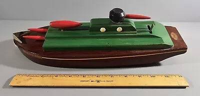 Vintage Liberty Playthings Scout L-4 Wood & Metal Toy Gun Boat Model • $195