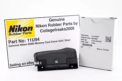 Genuine Nikon D500 Memory Card Door Rubber & Plastic SD / XQD Cover *UK* - 11U94 • £32.95