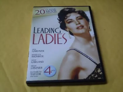 Leading Ladies: 20 Classic Movie Collection   (4 DVD Set 2012)   Marilyn Monroe • $5.95