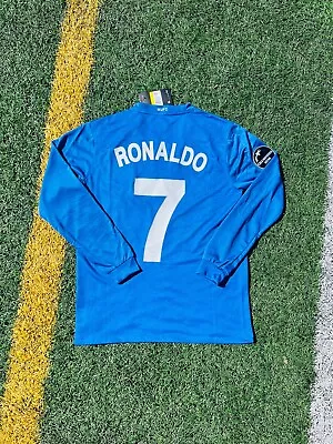 Manchester United 2008/2009 Blue Away Long Sleeve Jersey Ronaldo #7 • $65