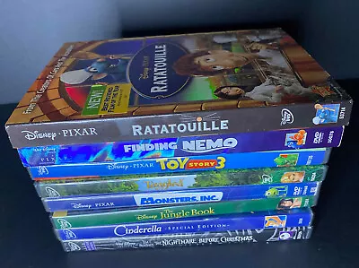 Lot Of 8 Disney DVDs Ratatouille Nemo Toy Story Tangled Monsters Inc + More • $14.99