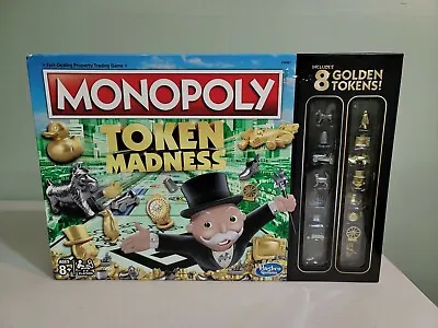 New Open Box Monopoly Token Madness Board Game With 8 Golden Tokens  • $19.99