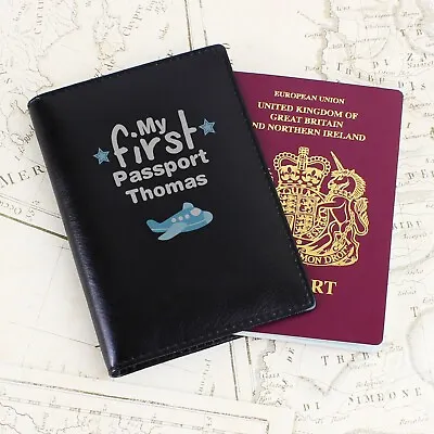 Personalised My First Passport Holder Baby 1st Holiday Childrens Passport Holder • £12.89