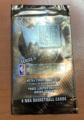 1995-96 Fleer Metal Series II 2  NBA Basketball -  1 Sealed 8 Card Pack - Jordan • $19.99