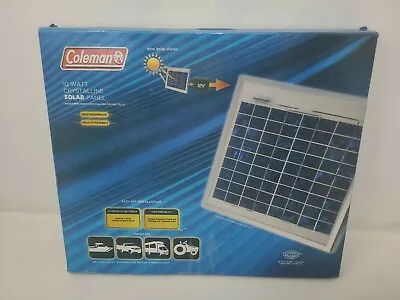 Coleman 10 Watt  12 Volt Crystalline Solar Panel 10W 12V Solar Power Solar Panel • $39.99