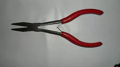 Mac Tools 6  Flat DuckBill Pliers P301712 Red Handle BIN FREE SHIPPING • $21.49