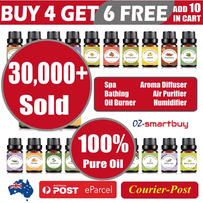 $8.95 • Buy 10ml Essential Oil 100% Pure & Natural Aromatherapy Diffuser Fragrance Oils AU