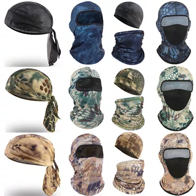 Cycling Durag Du-rag Skull Cap Doo Do Rag Head Wrap Biker Balaclava Helmet Liner • $6.99