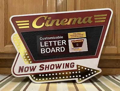 Cinema Theater Now Showing Letter Board Movie Reels Home Wall Decor Film DVD • $55
