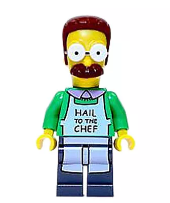 NEW LEGO - Figure - Simpsons - Ned Flanders With Apron - Set 71006 Simpson House • $23.35