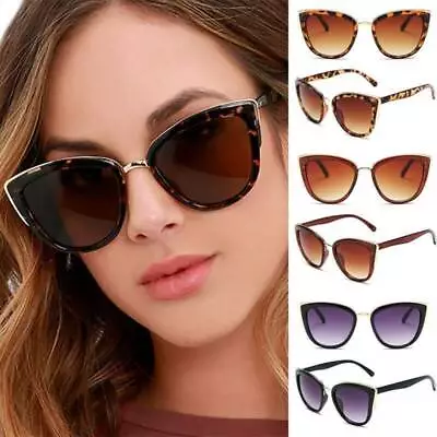 Cat Eye Sunglasses Ladies Retro Vintage Fashion  Shades Oversized Designer Large • $11.99