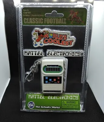 Classic Electronic Football Handheld Video Game / Vintage / Keychain / Mattel • $12.88