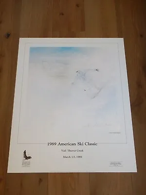 $34.99 • Buy 1989 American Ski Classic Vail Colorado Poster Signed By Artist David Brownstead