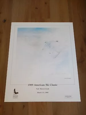 $34.99 • Buy 1989 American Ski Classic Vail Colorado Poster Signed By Artist David Brownstead