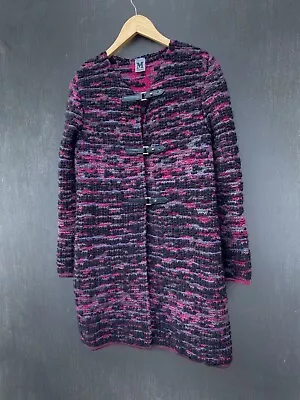 $170 • Buy Missoni Wool Multicolor Coat Jacket Size 42 Made In Italy
