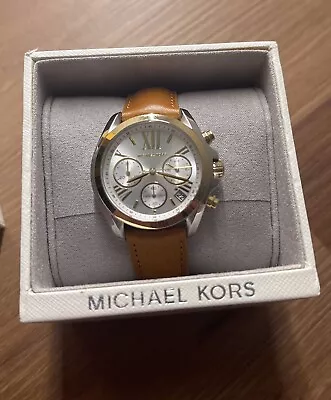 Michael Kors Brown Leather Watch • $15