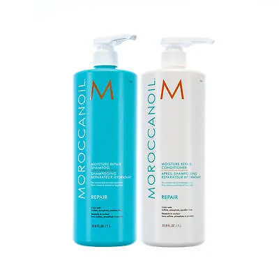 Moroccanoil Moisture Repair Shampoo And Conditioner 33.8oz/1L FAST SHIP • $99.50