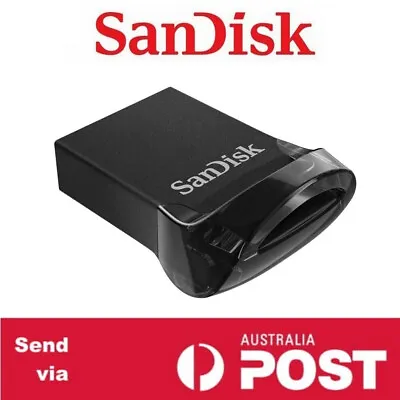 USB Drive 32GB 64GB 128GB 16GB SanDisk Ultra Fit 3.1 Flash Memory Stick SDCZ430 • $9.95