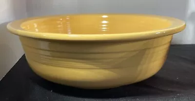 Vtg. Fiesta 9-3/8” X 3” Serving Bowl Homer Laughlin USA Yellow/marigold • $4.99