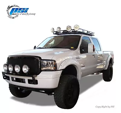 Cut Round Style Fender Flares Fits Ford F-250 F-350 Super Duty 99-07 Paintable  • $265.05