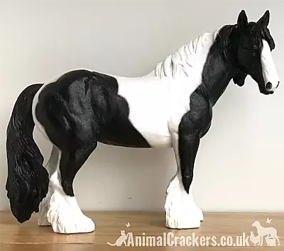 Black & White Horse Cob Ornament (Large 25cm) Leonardo Coloured Horse Pony Gift • £29.95