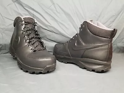 Nike Men's Manoa Leather SE Boots Hiking Black Gunsmoke Size 11 NEW IN BOX! • $69.95