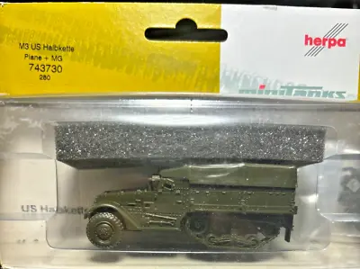 Roco Minitanks 280 M-3 Squad Half Track With Canvas  Lima35 1/87 • $18.75