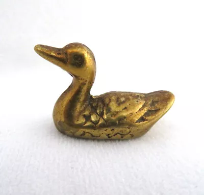 Vintage 1950's Cast Brass Duck Figurine • $19.99