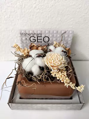 NEW Habersham Wax Sculpture Geo Cotton Buy 2 Same Shipping As Shipping 1 • $29.50