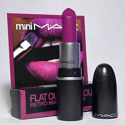 BNIB MAC *FLAT OUT FABULOUS* Retro Matte Lipstick MINI ~ Bright Plum • $17