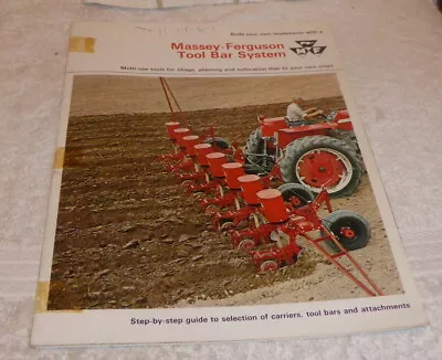 Classic Brochure For Massey-Ferguson Tool Bar System Dated 1967 • £18