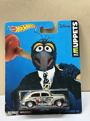2014 Hot Wheels Disney The Muppets FAT FENDERED '40 Gonzo Real Riders • $9.50