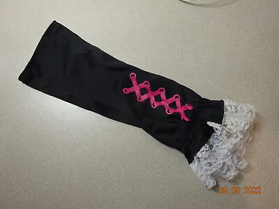 HALLOWEEN Costume Child MONSTER HIGH Black Pink Lace Leg Warmer • $6.99